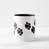 Tasse 2 Couleurs Empreintes de pattes (Centre)