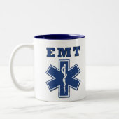 Tasse 2 Couleurs EMT Star of Life (Gauche)