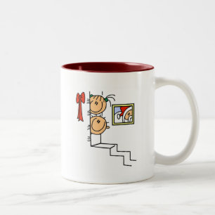 Tasse 2 Couleurs En attente des T-shirts et cadeaux Père Noël