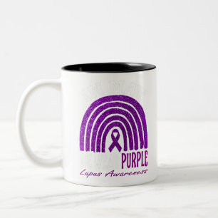 Tasse 2 Couleurs En Mai Nous Portons Violet Pour Lupus Sensibilisat