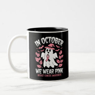 Tasse 2 Couleurs En Octobre Nous Portons Une Sorcière D'Halloween R
