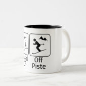 Tasse 2 Couleurs En Plein Air Sur La Piste (Devant droit)