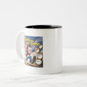 Tasse 2 Couleurs En retard, c'est mon Cardio (Devant gauche)