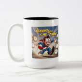 Tasse 2 Couleurs En retard, c'est mon Cardio (Gauche)