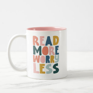 Tasse 2 Couleurs En savoir plus S'inquiéter Moins de livre
