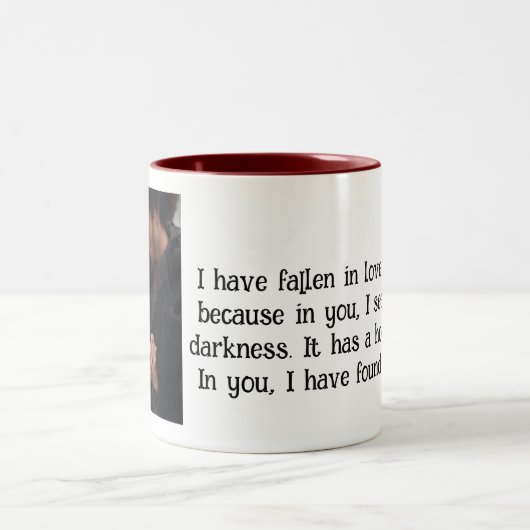 Tasse 2 Couleurs En Vous J'Ai Trouvé Ma Lumière (Centre)