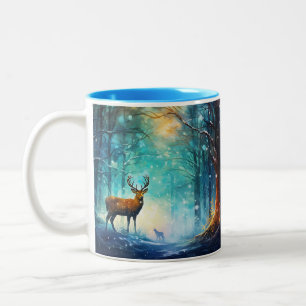 Tasse 2 Couleurs Enchanter Forêt neigeuse-82109
