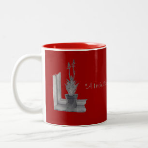Tasse 2 Couleurs Encore la vie aloe vera pot plante dessin art réal