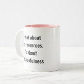 Tasse 2 Couleurs Encouragement des mots avec un texte simple sur (Devant gauche)