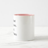Tasse 2 Couleurs Encouragement des mots avec un texte simple sur (Centre)