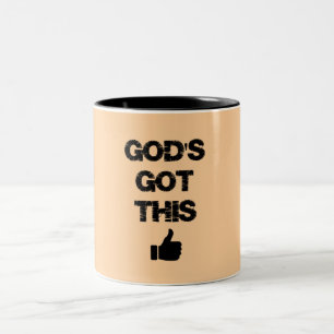 Tasse 2 Couleurs Encouragement : Dieu a compris cela