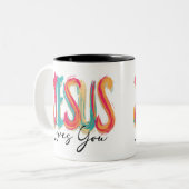 Tasse 2 Couleurs Encouragement in faith (Devant gauche)