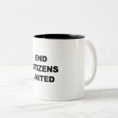 Tasse 2 Couleurs End Citizens United (Devant droit)