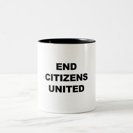 Tasse 2 Couleurs End Citizens United (Centre)