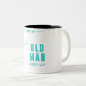 Tasse 2 Couleurs Enduring Sprinter : Je sais que je cours comme un (Devant droit)