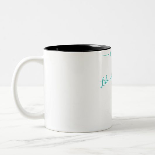 Tasse 2 Couleurs Enduring Sprinter : Je sais que je cours comme un (Gauche)