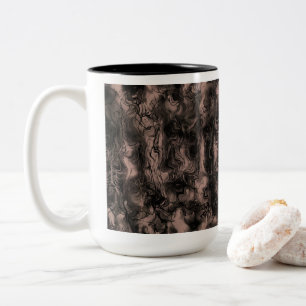 Tasse 2 Couleurs Energie Nerveuse Grungy Abstraite Art Desert Mist