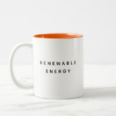 Tasse 2 Couleurs Énergie Renouvelable Drôle Mignonne Devis tendance (Gauche)