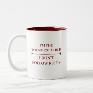 Tasse 2 Couleurs ENFANT CADet DRÔLE CITATIONS FRAÎCHES NOM PERSONNA