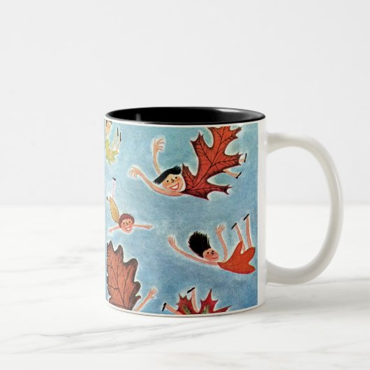 Tasse 2 Couleurs Enfants à feuilles (Droit)