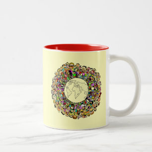 Tasse 2 Couleurs Enfants du monde