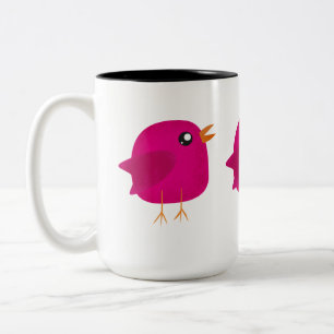 Tasse 2 Couleurs Enfants oiseau mignon
