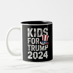 Tasse 2 Couleurs Enfants pour Trump Élection USA 2024