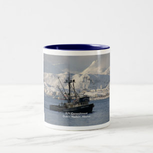 Tasse 2 Couleurs Engagement, ligneur dans le port néerlandais,