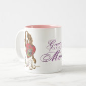 Tasse 2 Couleurs English Springer Spaniel Heart Maman (Devant gauche)