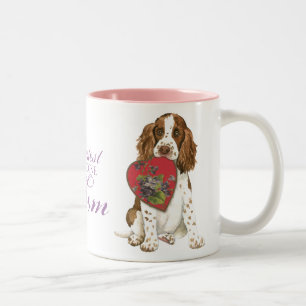 Tasse 2 Couleurs English Springer Spaniel Heart Maman