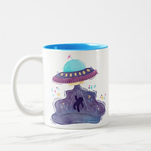Tasse 2 Couleurs enlèvement d'aliens (Gauche)