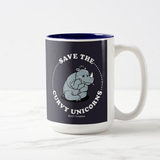 Tasse 2 Couleurs Enregistrer Les Unicornes Courbées (Droit)