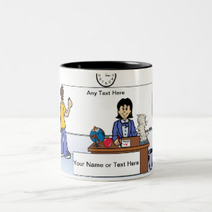 Tasse 2 Couleurs Enseignant de l'école, lycée/collège - Femme