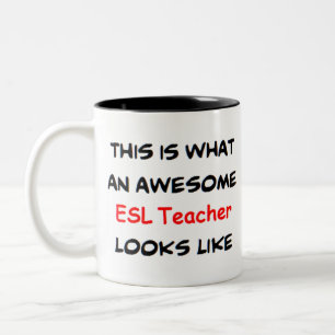 Tasse 2 Couleurs enseignant d'esl, génial