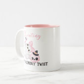 Tasse 2 Couleurs Enseignant éffrayant Halloween (Devant gauche)