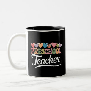Tasse 2 Couleurs Enseignant en maternelle Premier jour Groovy Retou