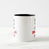 Tasse 2 Couleurs Enseignant espagnol Zombie Slayer (Centre)
