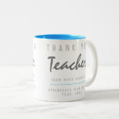 Tasse 2 Couleurs Enseignant Merci (Devant droit)