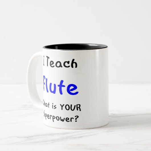 Tasse 2 Couleurs enseignement de la flûte (Devant gauche)