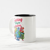 Tasse 2 Couleurs Enseignement Rétro Dirigeants Futurs Enseignant Éc (Devant gauche)