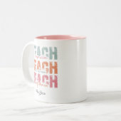 Tasse 2 Couleurs Enseigner la bonté de compassion, enseignant perso (Devant gauche)