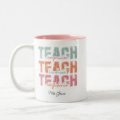 Tasse 2 Couleurs Enseigner la bonté de compassion, enseignant perso (Gauche)