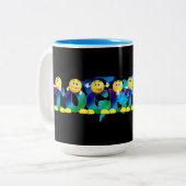 Tasse 2 Couleurs Ensemble Émojis (Devant gauche)