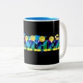Tasse 2 Couleurs Ensemble Émojis (Devant droit)
