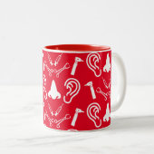 Tasse 2 Couleurs ENT Otolaryngologie Otorhinolaryngologue (Devant droit)