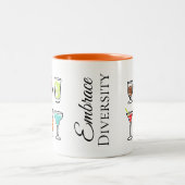 Tasse 2 Couleurs Enterrement de vie de jeune fille Cocktails Embras (Centre)