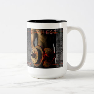 Tasse 2 Couleurs Entraînement du poids - Mug, Coupe