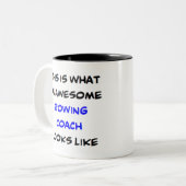 Tasse 2 Couleurs entraîneur à ramer, génial (Devant gauche)