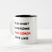 Tasse 2 Couleurs entraîneur de boxe, génial (Devant gauche)