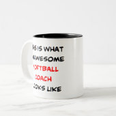 Tasse 2 Couleurs entraîneur de softball, génial (Devant gauche)